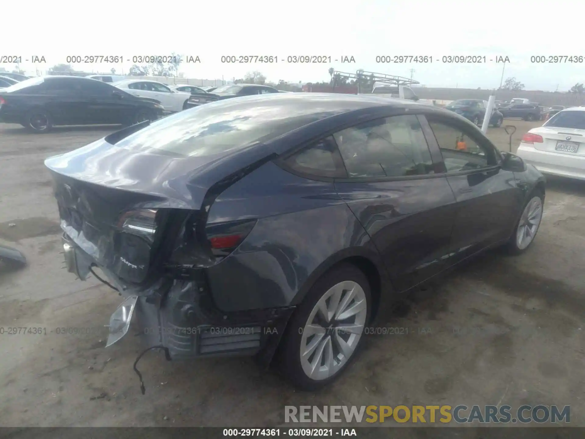 4 Photograph of a damaged car 5YJ3E1EB2MF875781 TESLA MODEL 3 2021