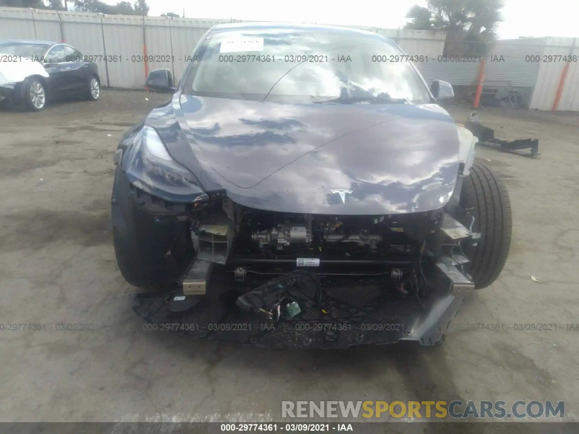 6 Photograph of a damaged car 5YJ3E1EB2MF875781 TESLA MODEL 3 2021