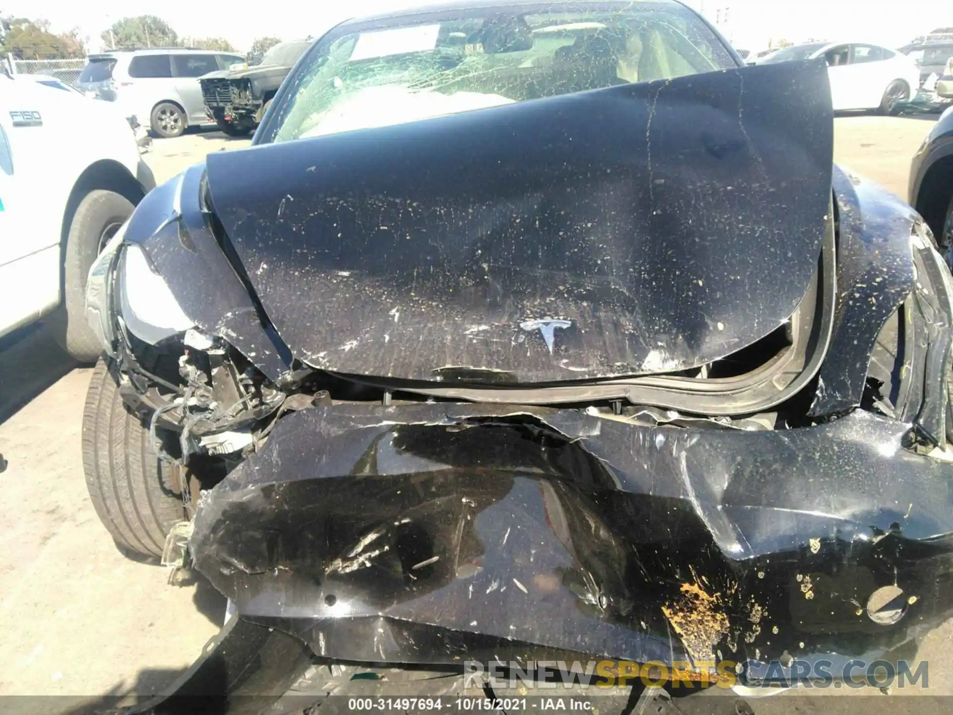 10 Photograph of a damaged car 5YJ3E1EB2MF877157 TESLA MODEL 3 2021