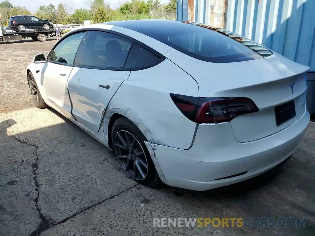 9 Photograph of a damaged car 5YJ3E1EB2MF924834 TESLA MODEL 3 2021