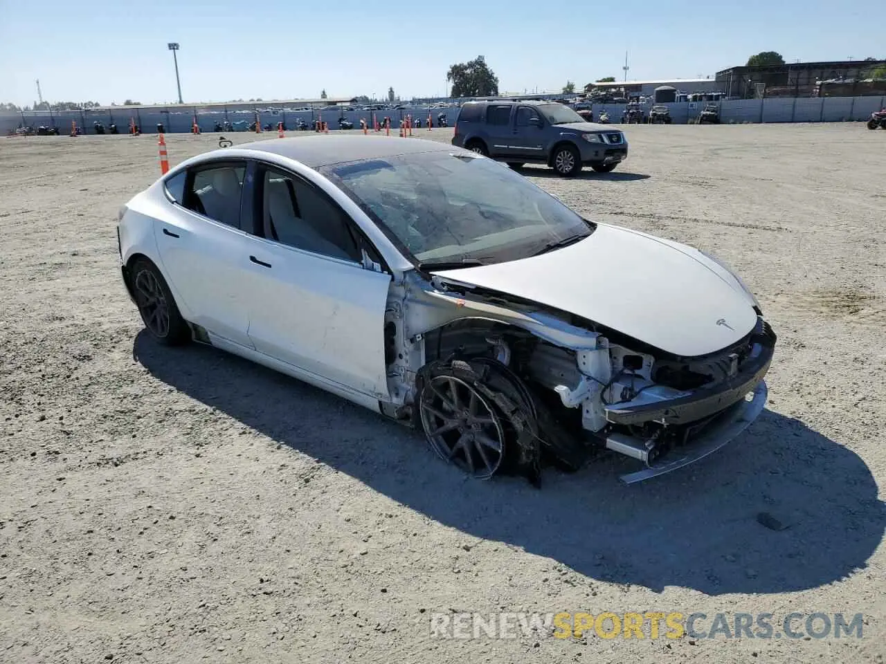 4 Photograph of a damaged car 5YJ3E1EB2MF927152 TESLA MODEL 3 2021
