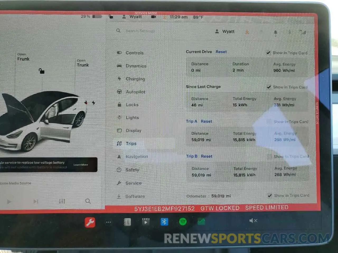 9 Photograph of a damaged car 5YJ3E1EB2MF927152 TESLA MODEL 3 2021
