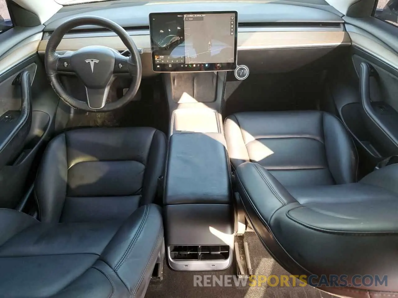 8 Photograph of a damaged car 5YJ3E1EB2MF948129 TESLA MODEL 3 2021
