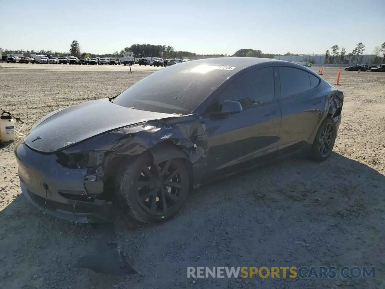 1 Photograph of a damaged car 5YJ3E1EB2MF965433 TESLA MODEL 3 2021