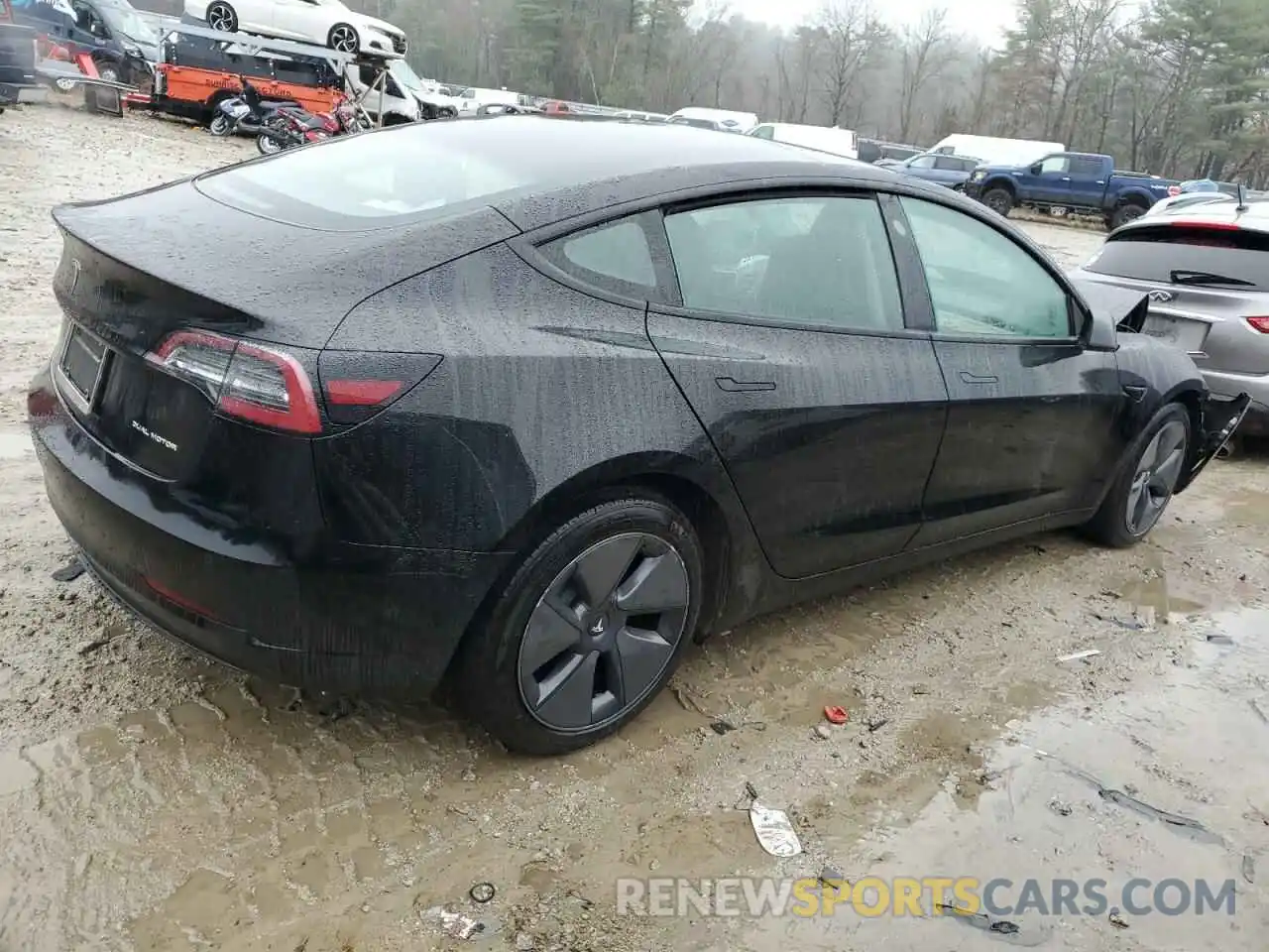 3 Photograph of a damaged car 5YJ3E1EB2MF979171 TESLA MODEL 3 2021