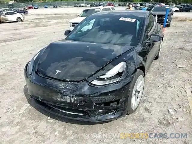 13 Photograph of a damaged car 5YJ3E1EB2MF989974 TESLA MODEL 3 2021