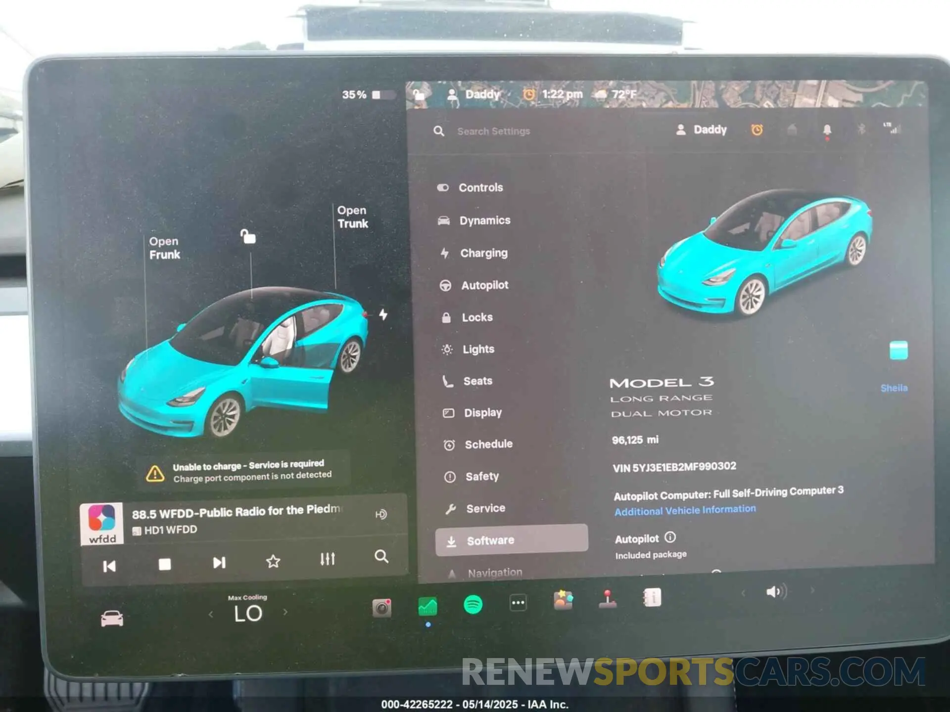 17 Photograph of a damaged car 5YJ3E1EB2MF990302 TESLA MODEL 3 2021
