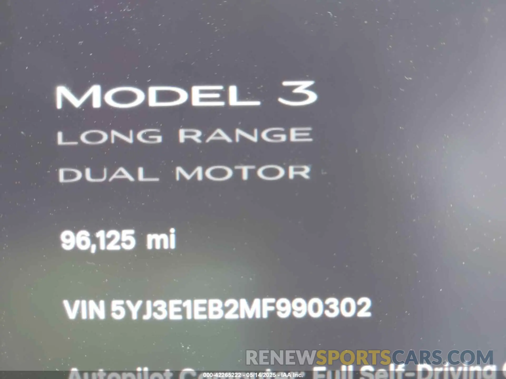 9 Photograph of a damaged car 5YJ3E1EB2MF990302 TESLA MODEL 3 2021