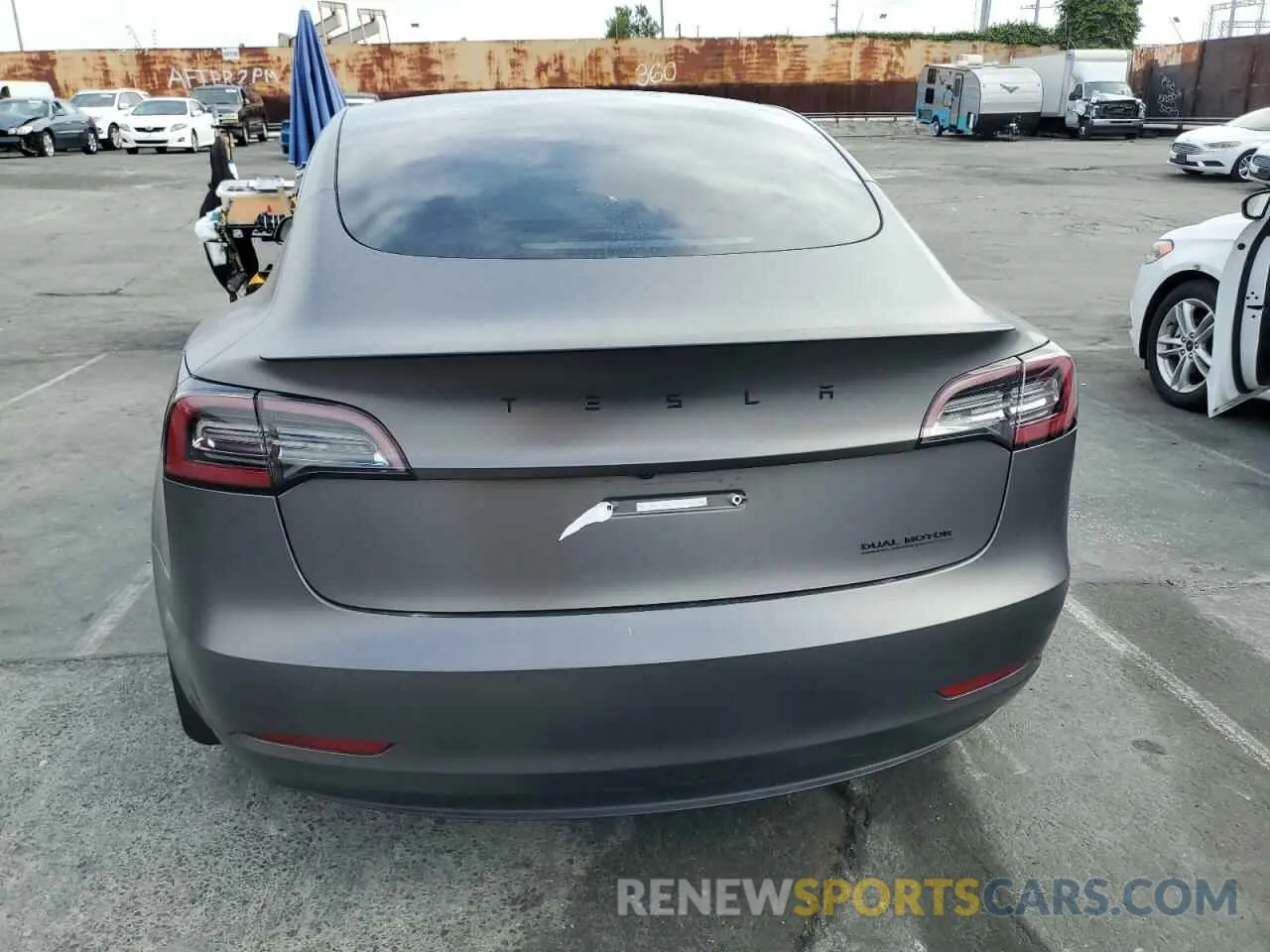 6 Photograph of a damaged car 5YJ3E1EB3MF003786 TESLA MODEL 3 2021