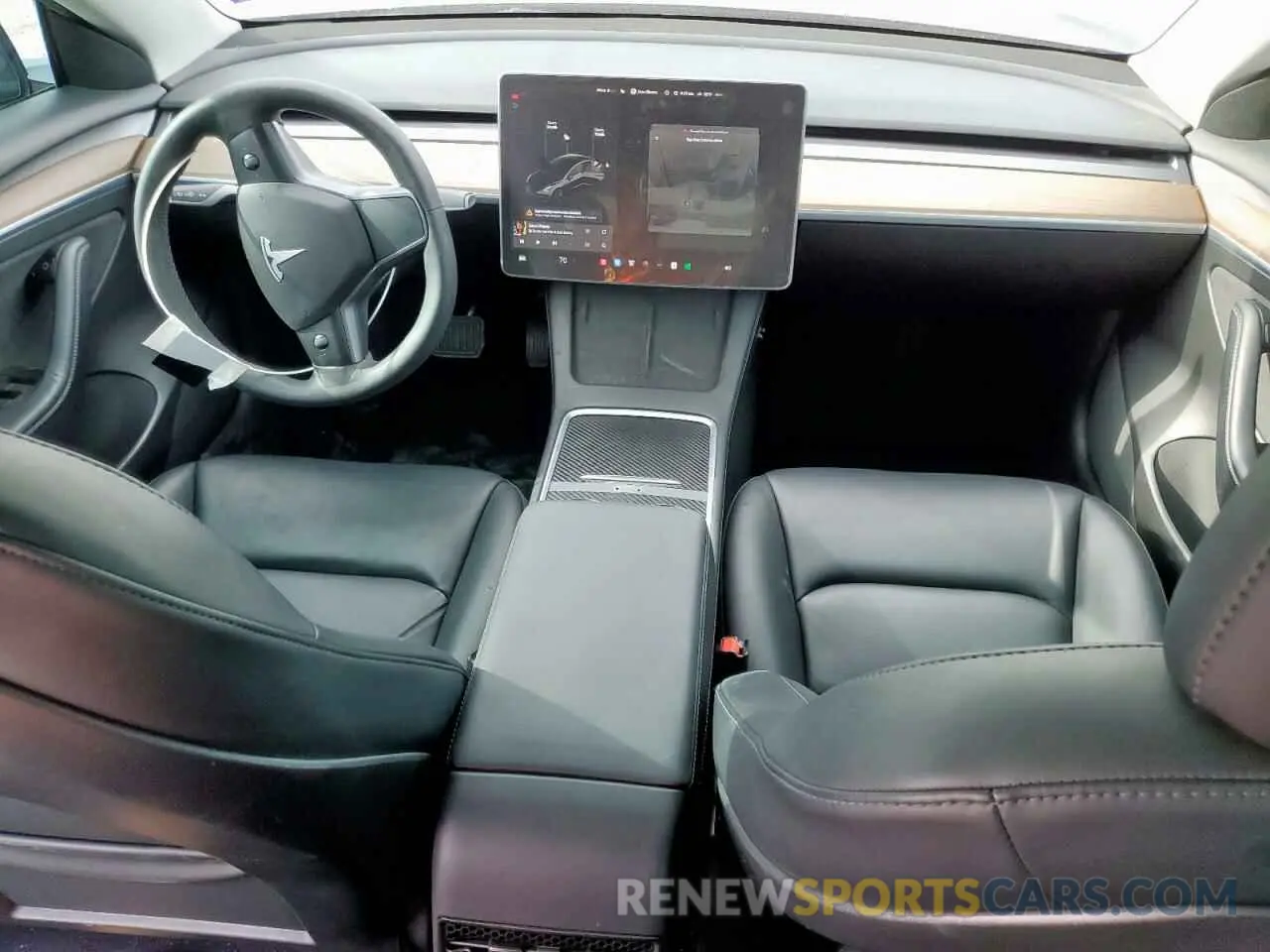 8 Photograph of a damaged car 5YJ3E1EB3MF095837 TESLA MODEL 3 2021