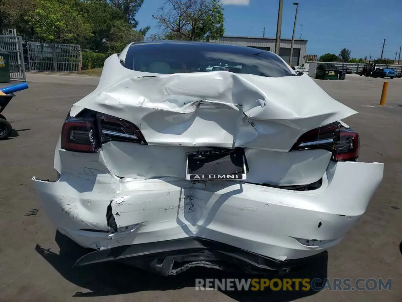 6 Photograph of a damaged car 5YJ3E1EB3MF855944 TESLA MODEL 3 2021