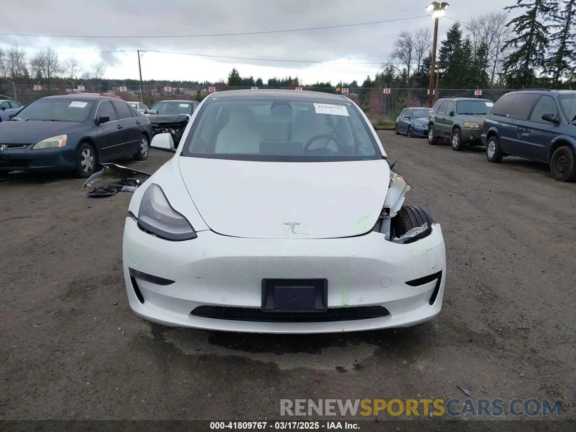 13 Photograph of a damaged car 5YJ3E1EB3MF856009 TESLA MODEL 3 2021
