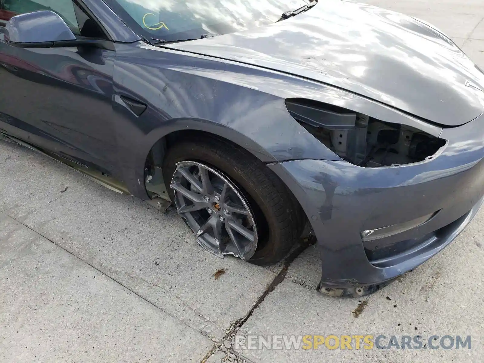 9 Photograph of a damaged car 5YJ3E1EB3MF858620 TESLA MODEL 3 2021