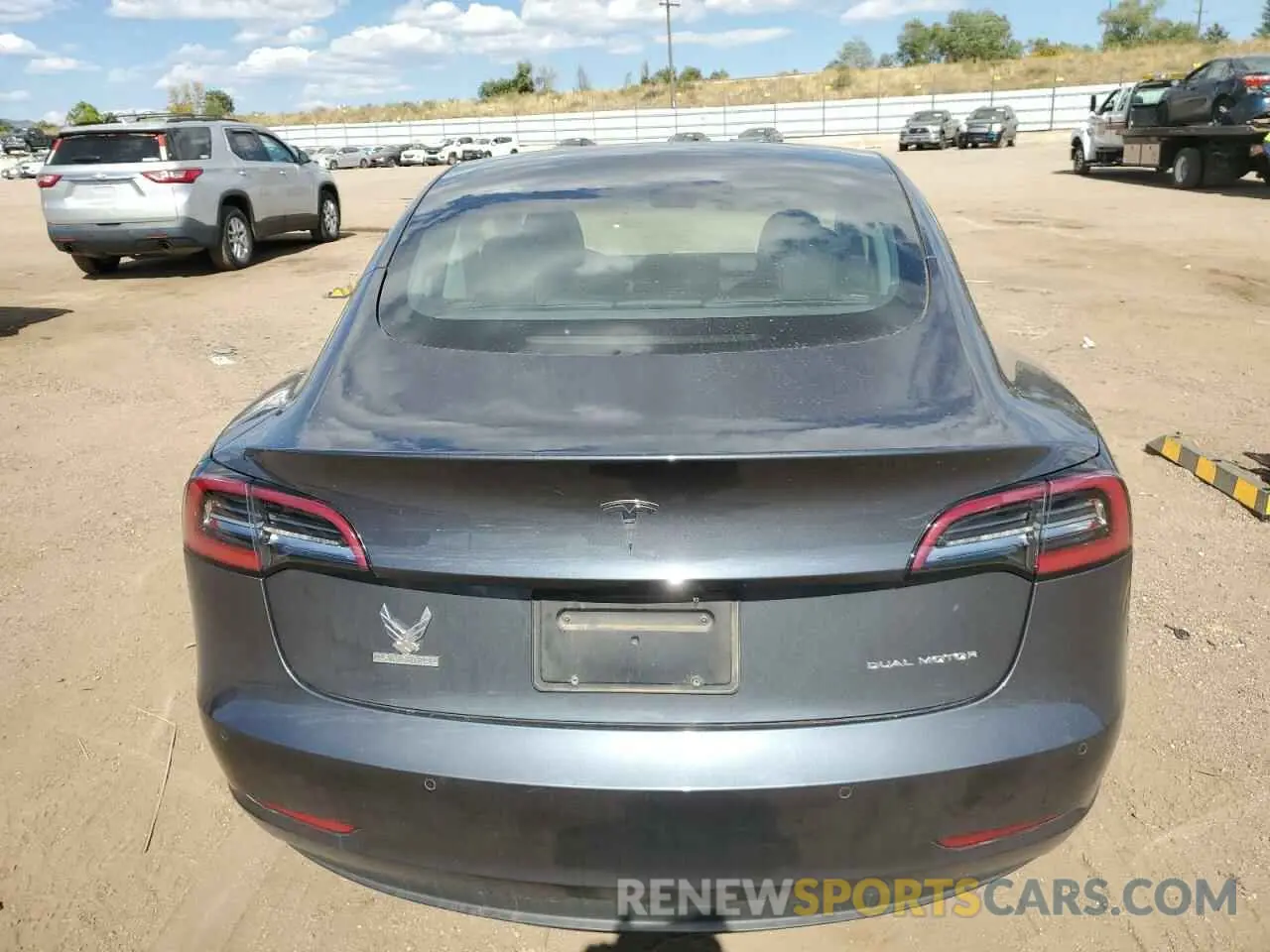 6 Photograph of a damaged car 5YJ3E1EB3MF862036 TESLA MODEL 3 2021