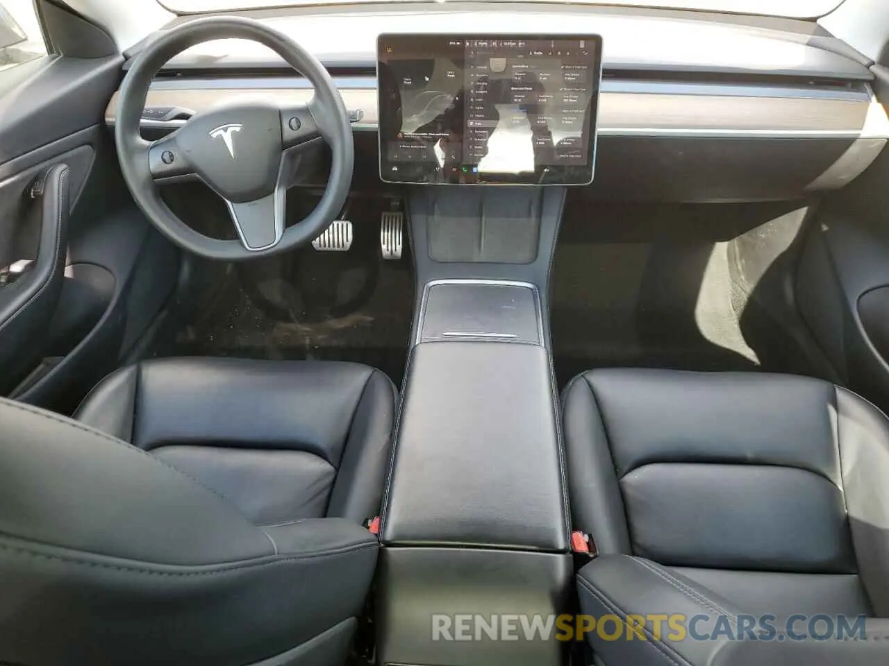 8 Photograph of a damaged car 5YJ3E1EB3MF862036 TESLA MODEL 3 2021