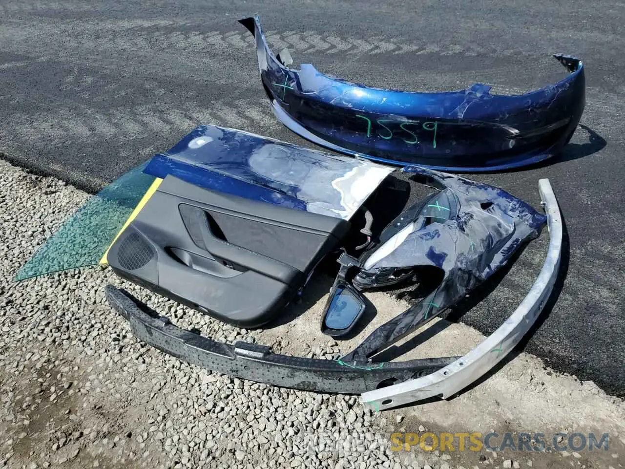 12 Photograph of a damaged car 5YJ3E1EB3MF916144 TESLA MODEL 3 2021
