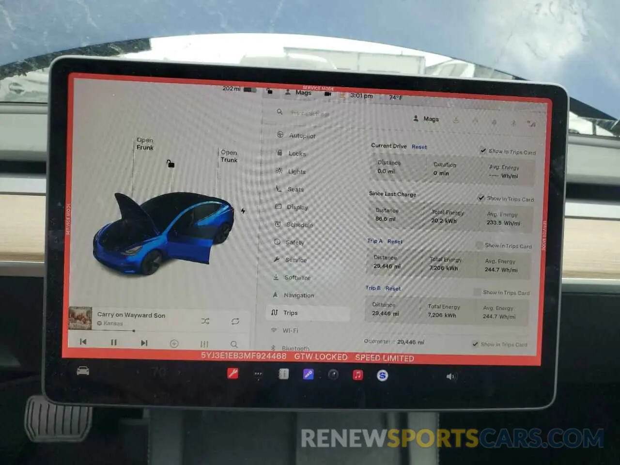 9 Photograph of a damaged car 5YJ3E1EB3MF924468 TESLA MODEL 3 2021