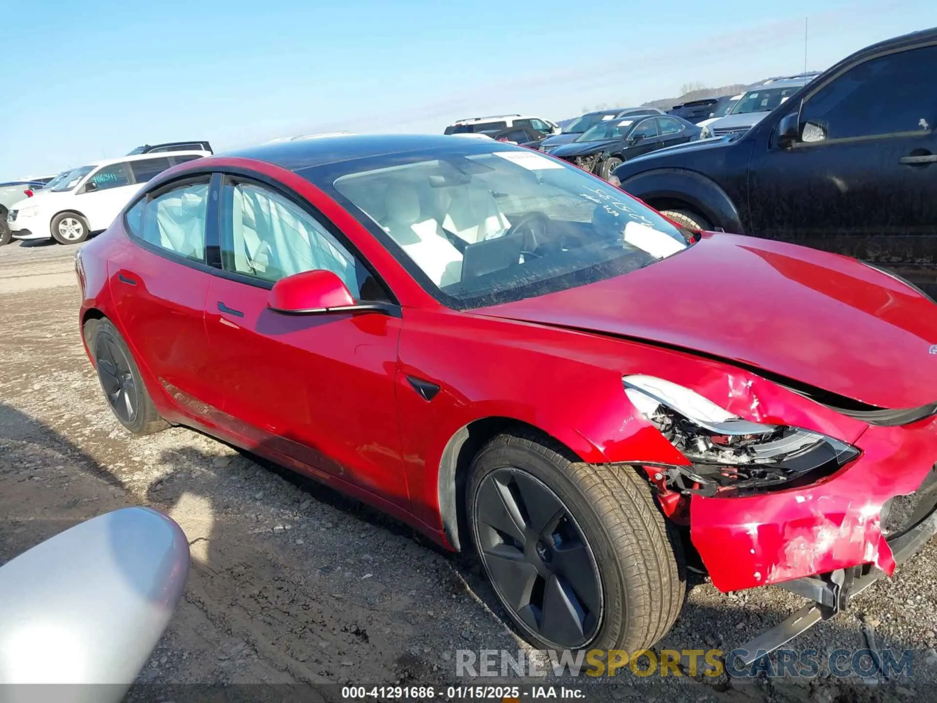 13 Photograph of a damaged car 5YJ3E1EB3MF925135 TESLA MODEL 3 2021