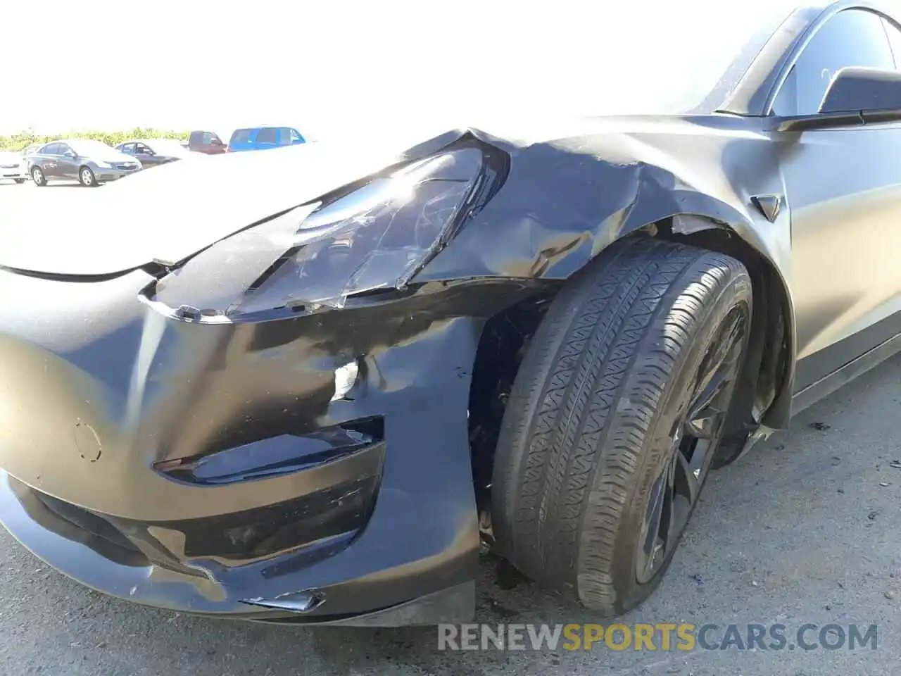 9 Photograph of a damaged car 5YJ3E1EB3MF926771 TESLA MODEL 3 2021