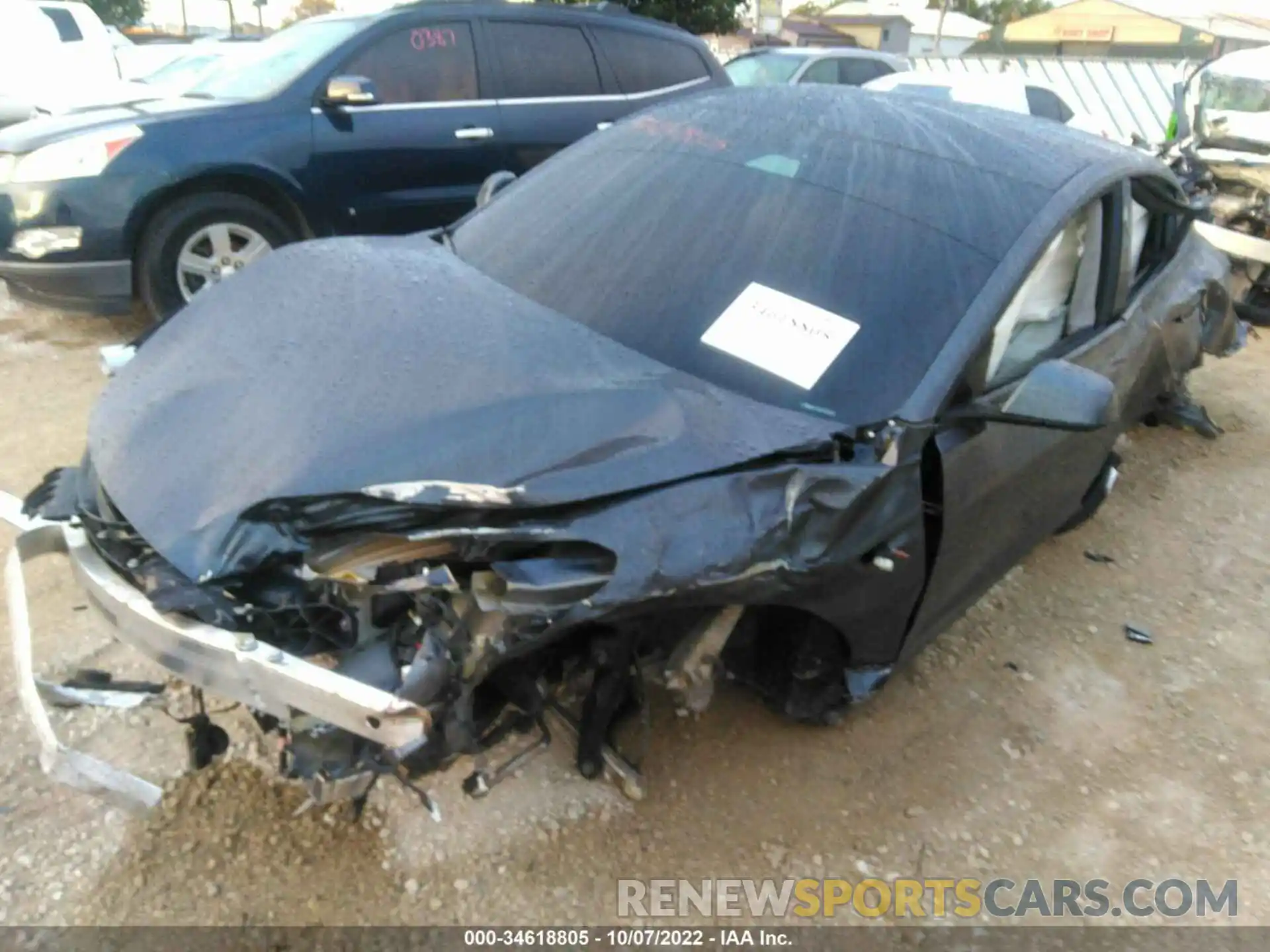 2 Photograph of a damaged car 5YJ3E1EB3MF948012 TESLA MODEL 3 2021