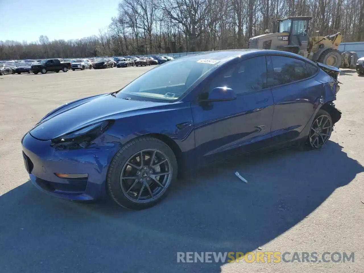 1 Photograph of a damaged car 5YJ3E1EB3MF974707 TESLA MODEL 3 2021