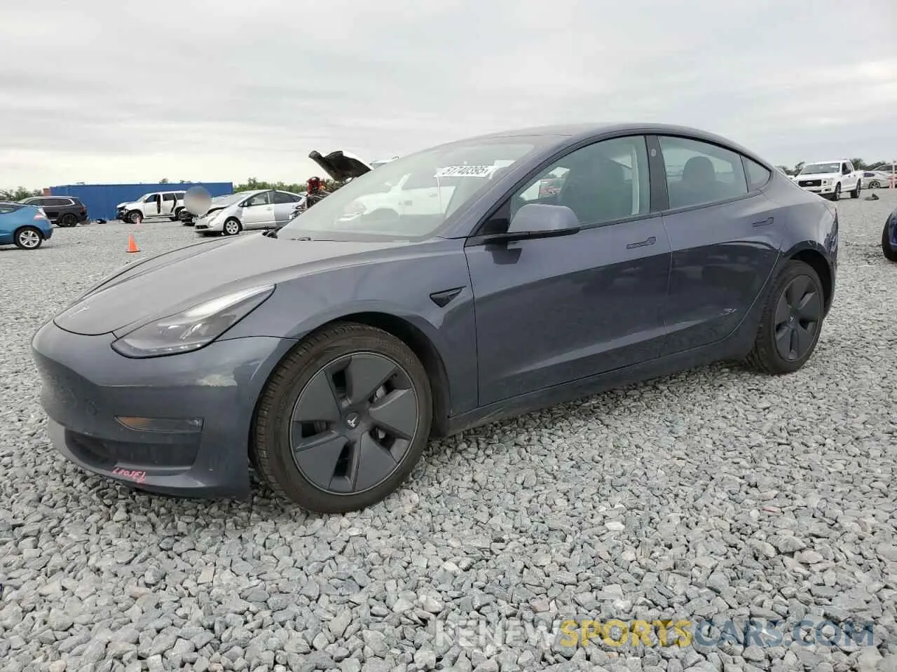 1 Photograph of a damaged car 5YJ3E1EB3MF978630 TESLA MODEL 3 2021
