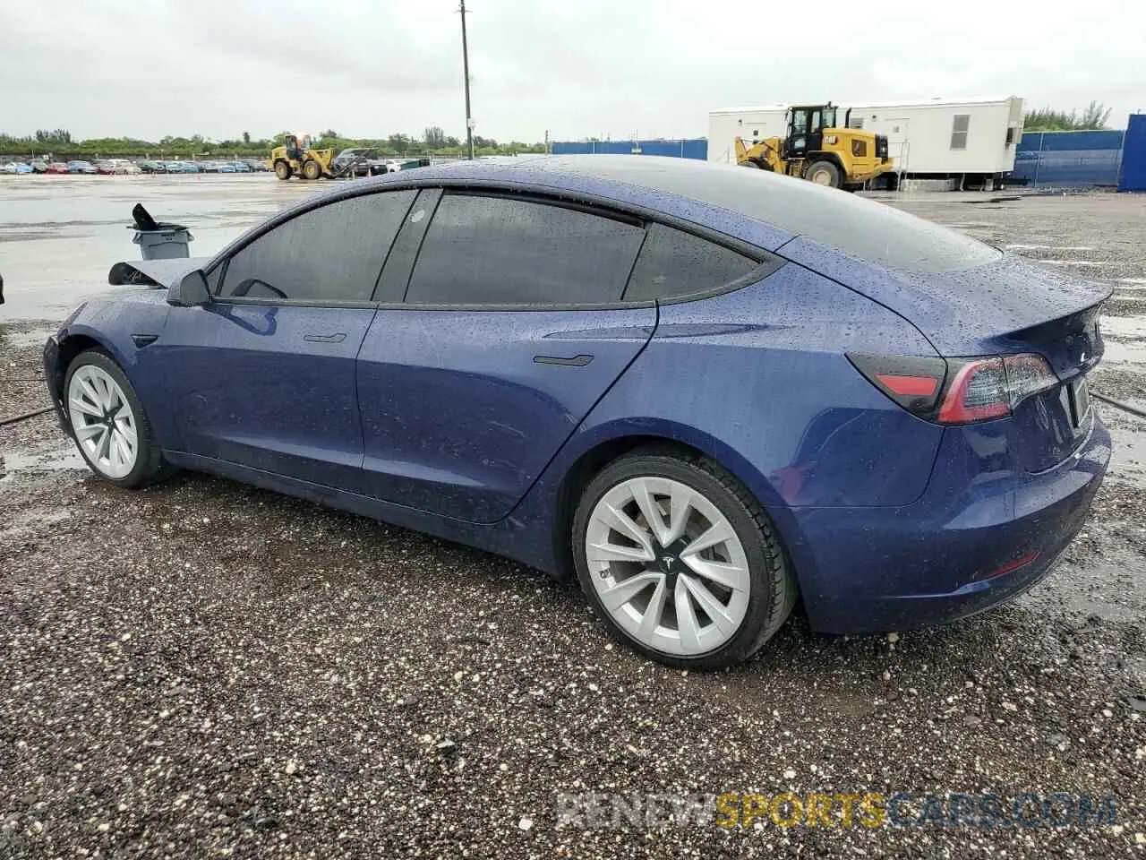 2 Photograph of a damaged car 5YJ3E1EB3MF980135 TESLA MODEL 3 2021