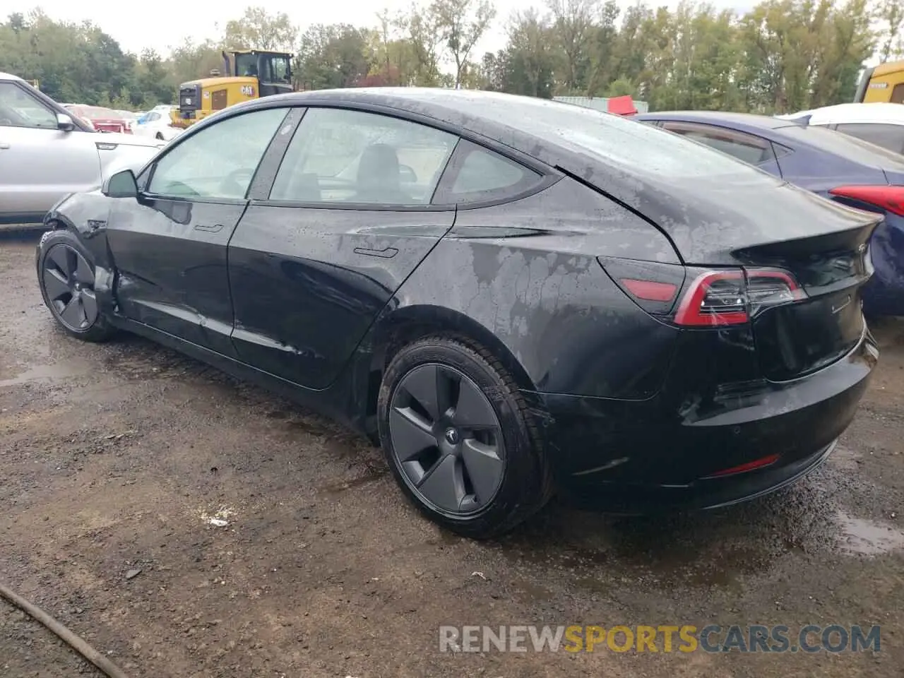 2 Photograph of a damaged car 5YJ3E1EB3MF984301 TESLA MODEL 3 2021