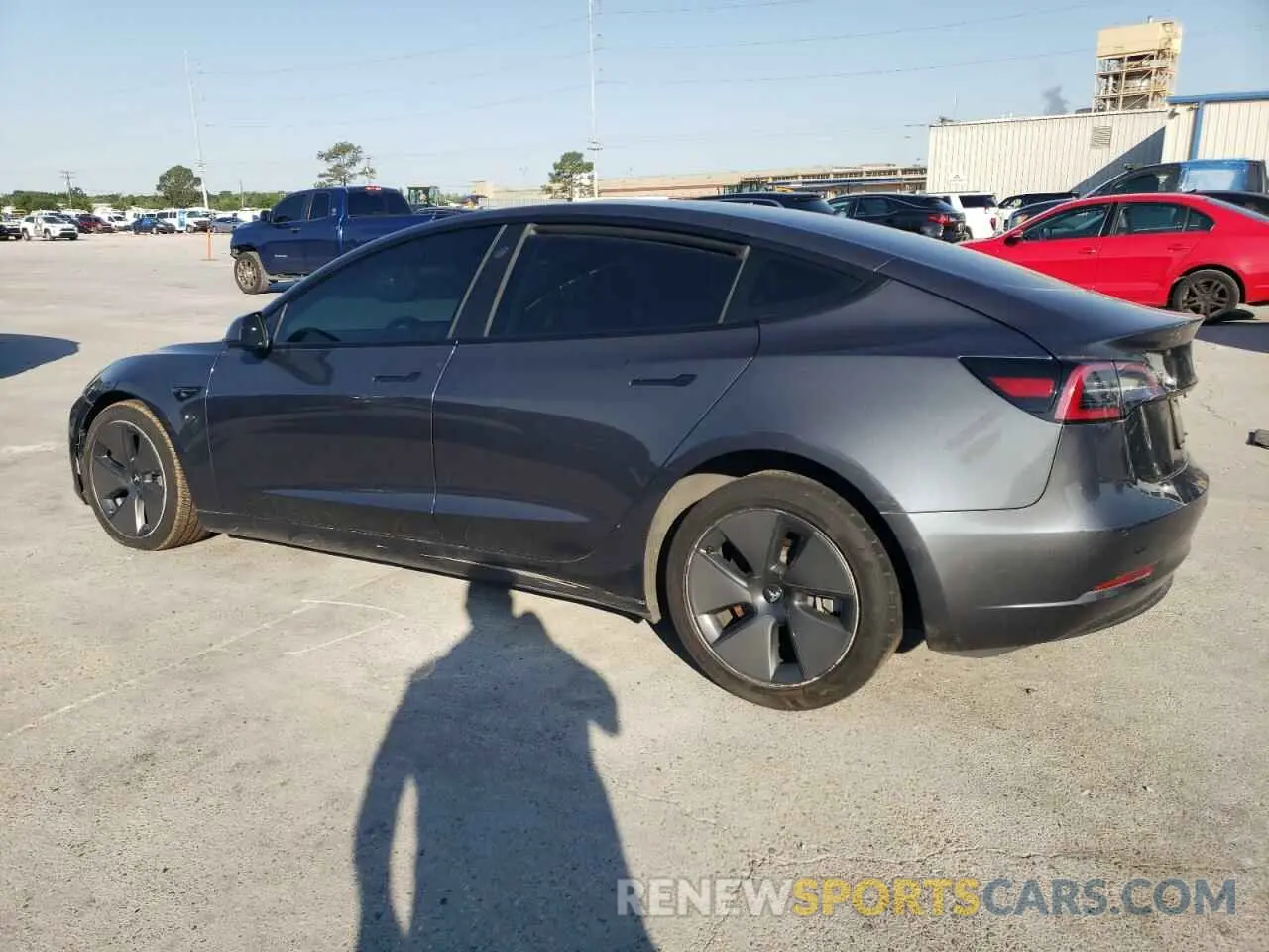 2 Photograph of a damaged car 5YJ3E1EB3MF998683 TESLA MODEL 3 2021