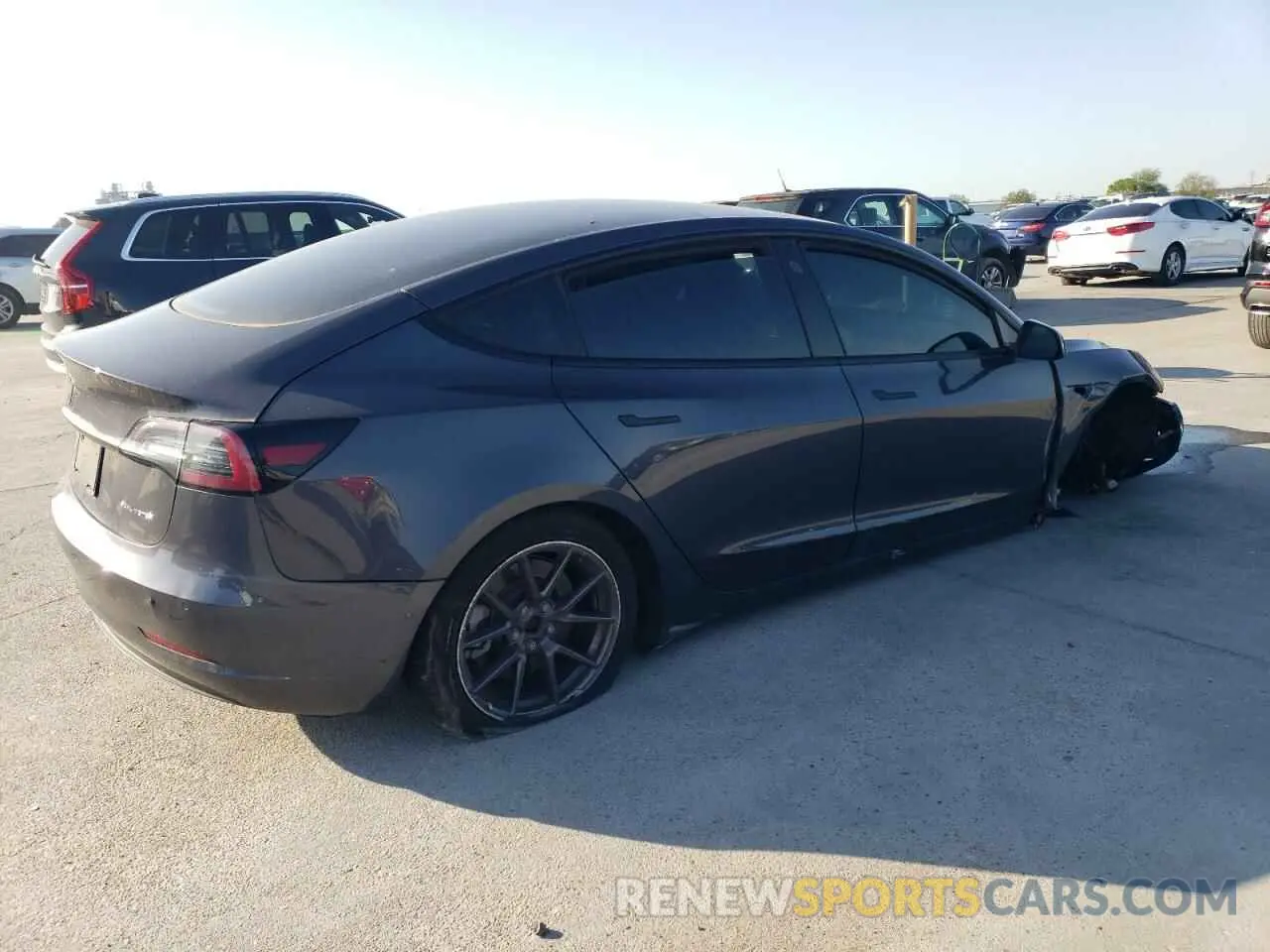 3 Photograph of a damaged car 5YJ3E1EB3MF998683 TESLA MODEL 3 2021