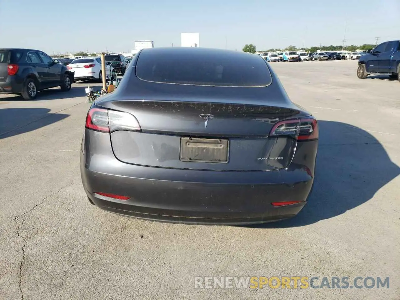 6 Photograph of a damaged car 5YJ3E1EB3MF998683 TESLA MODEL 3 2021