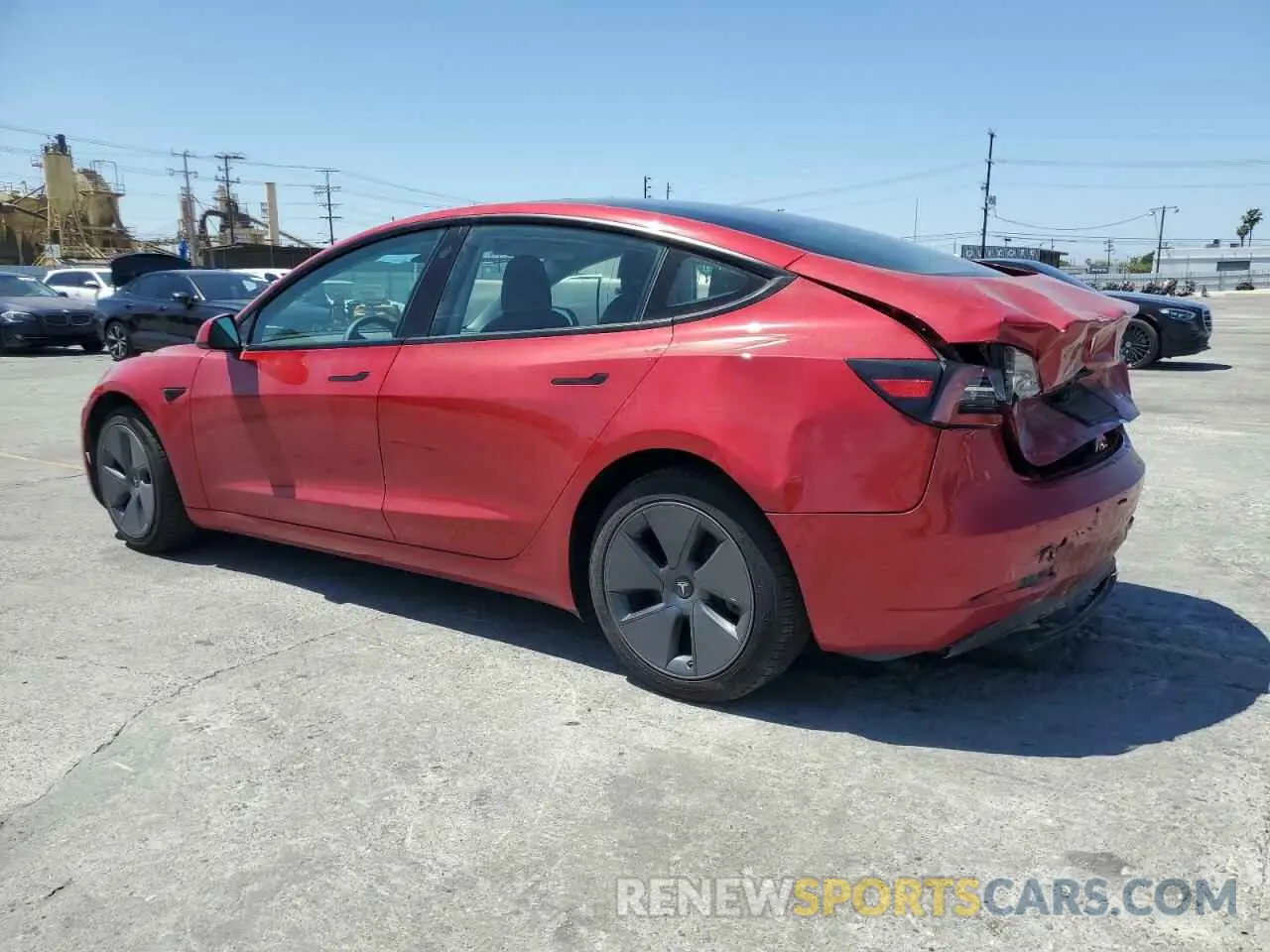 2 Photograph of a damaged car 5YJ3E1EB4MF055962 TESLA MODEL 3 2021