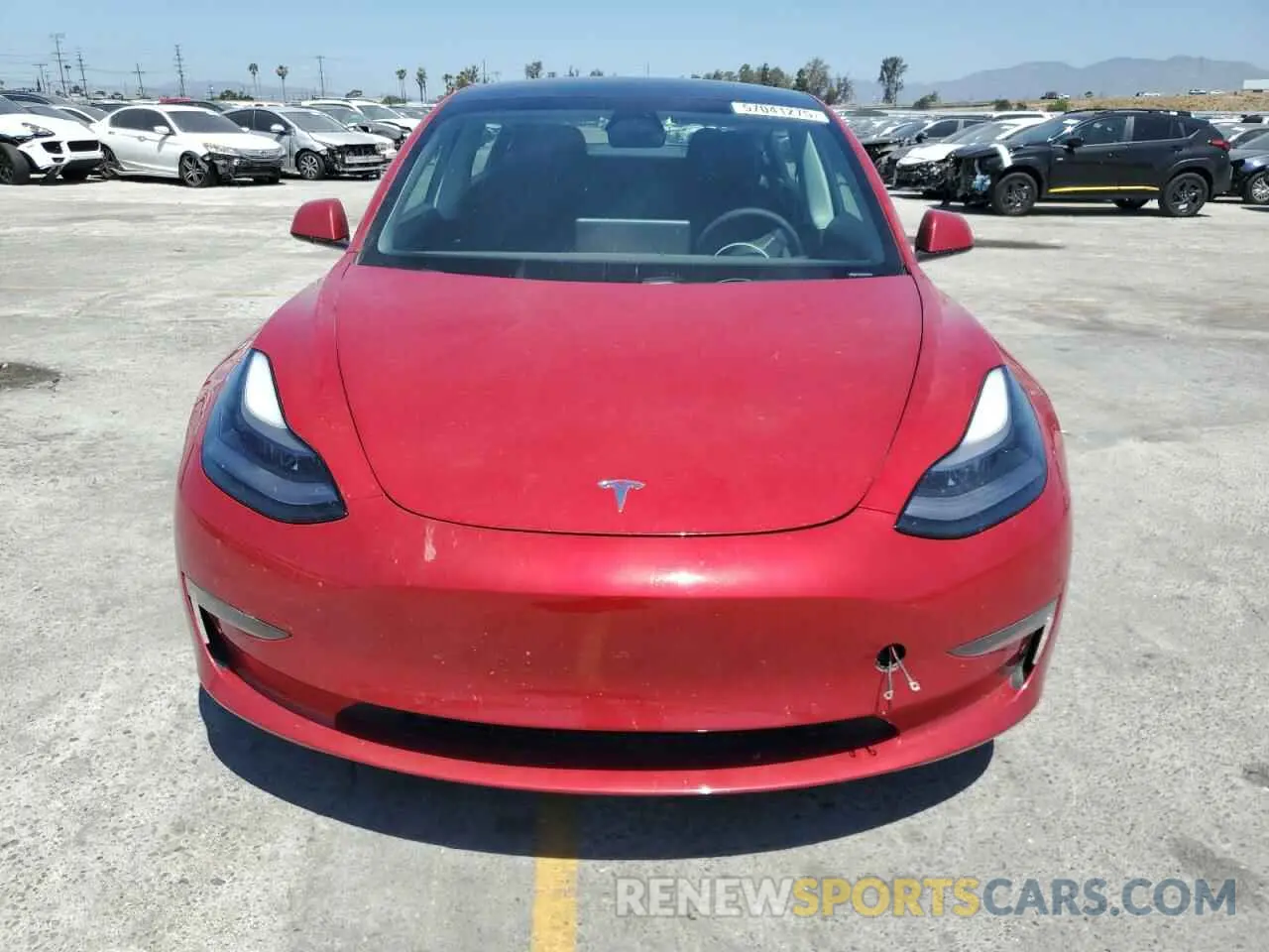 5 Photograph of a damaged car 5YJ3E1EB4MF055962 TESLA MODEL 3 2021