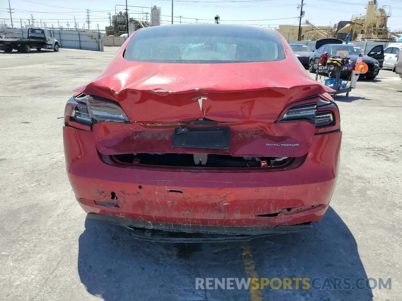 6 Photograph of a damaged car 5YJ3E1EB4MF055962 TESLA MODEL 3 2021