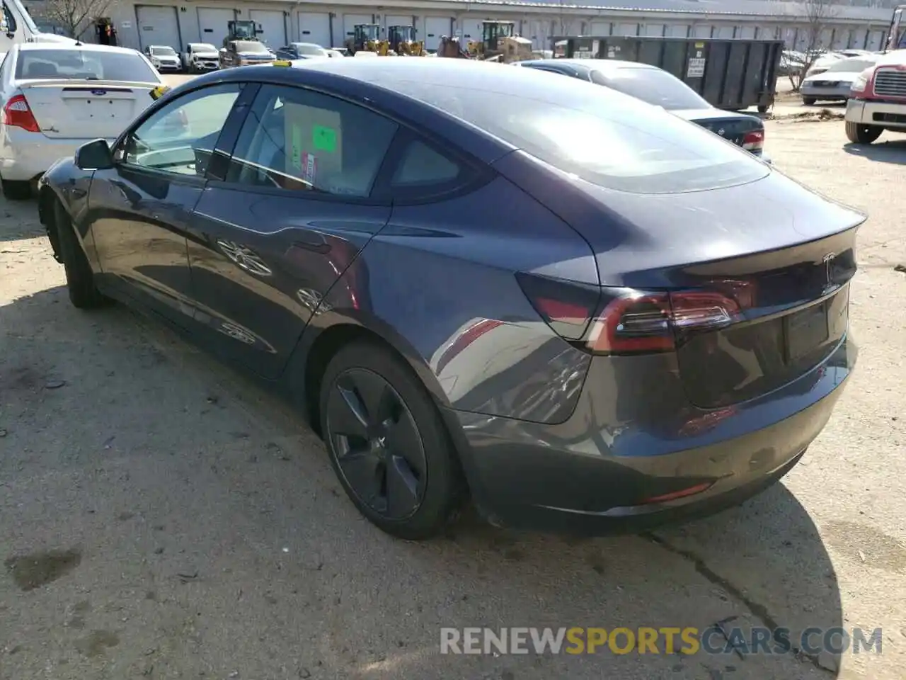 3 Photograph of a damaged car 5YJ3E1EB4MF059459 TESLA MODEL 3 2021