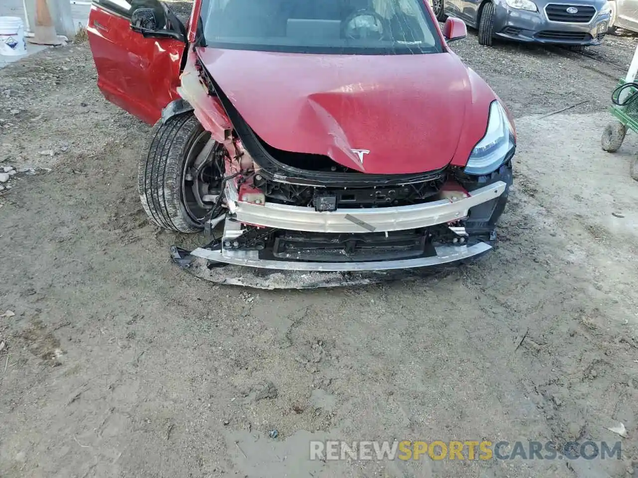 9 Photograph of a damaged car 5YJ3E1EB4MF849280 TESLA MODEL 3 2021