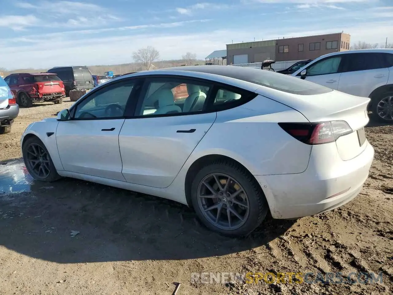2 Photograph of a damaged car 5YJ3E1EB4MF849456 TESLA MODEL 3 2021