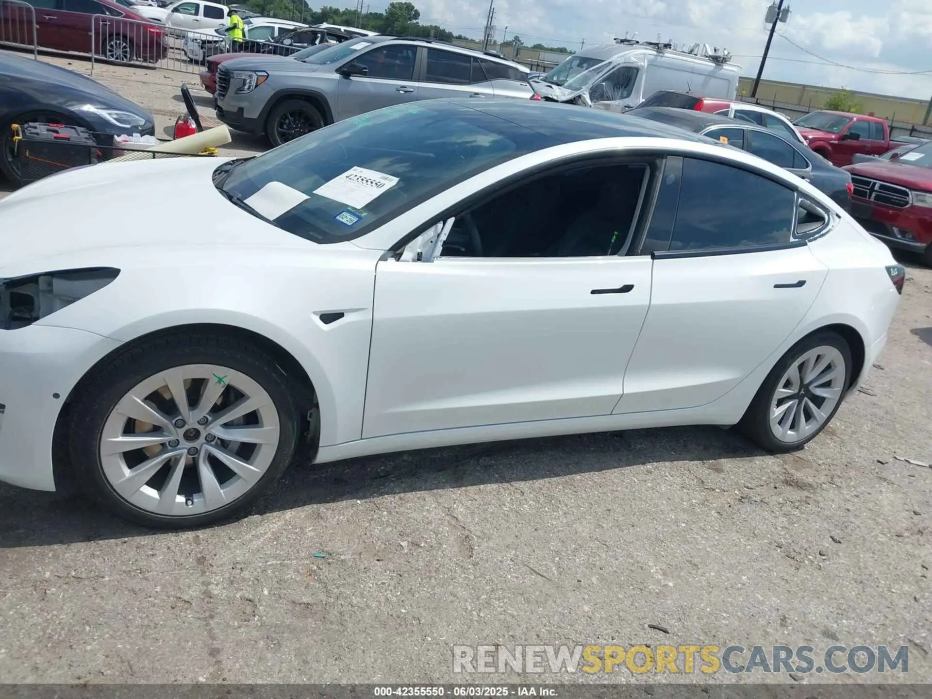 6 Photograph of a damaged car 5YJ3E1EB4MF850459 TESLA MODEL 3 2021