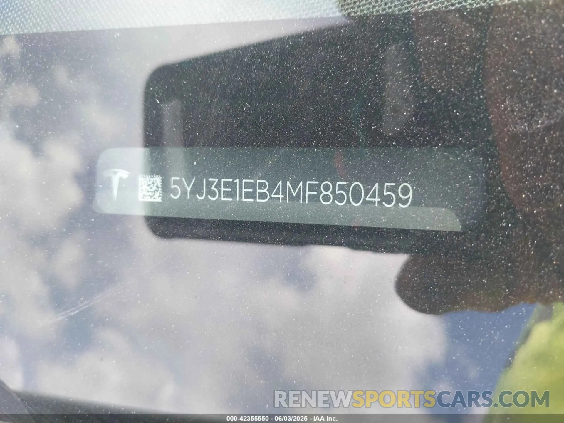 9 Photograph of a damaged car 5YJ3E1EB4MF850459 TESLA MODEL 3 2021