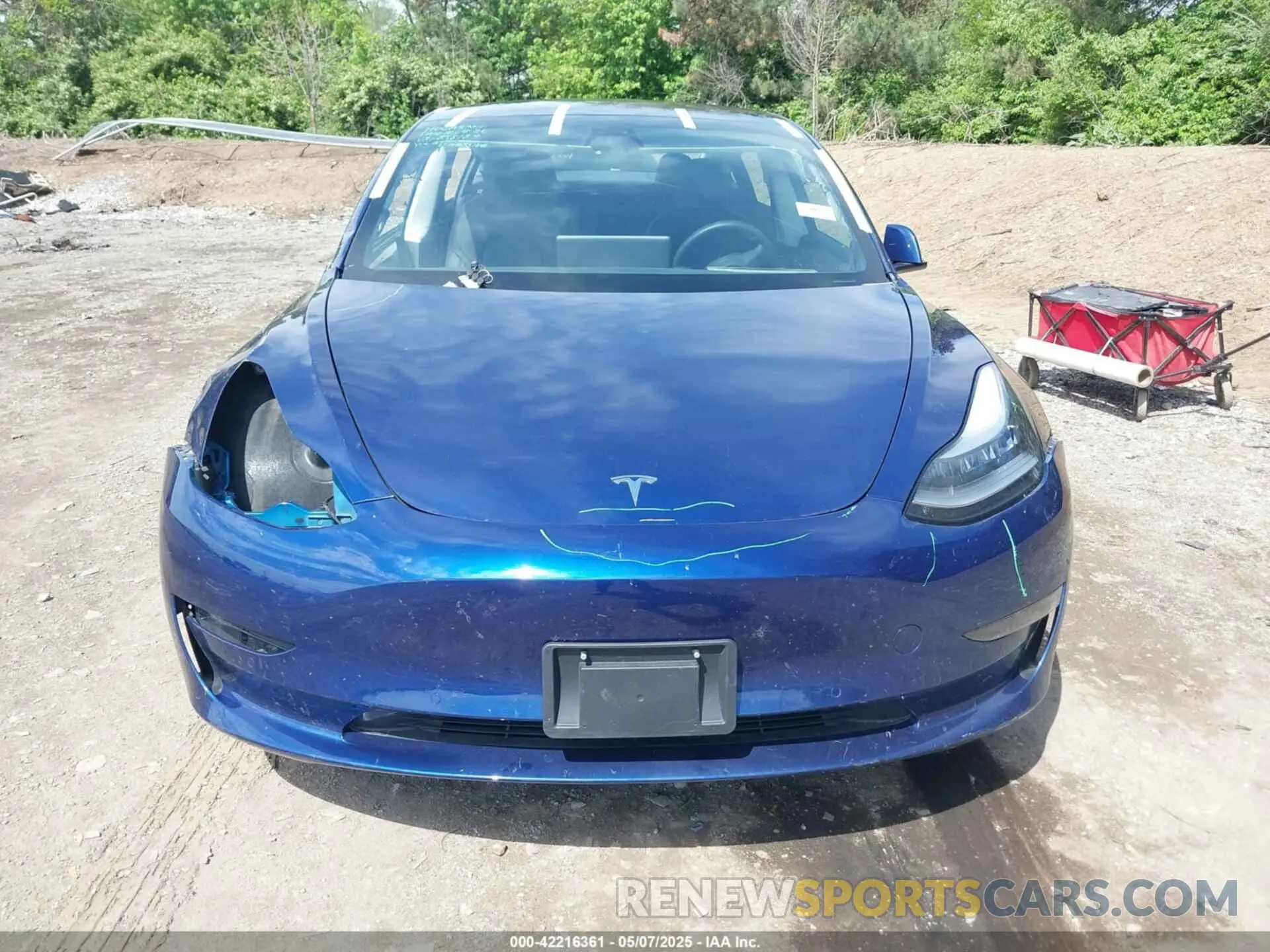 12 Photograph of a damaged car 5YJ3E1EB4MF858187 TESLA MODEL 3 2021