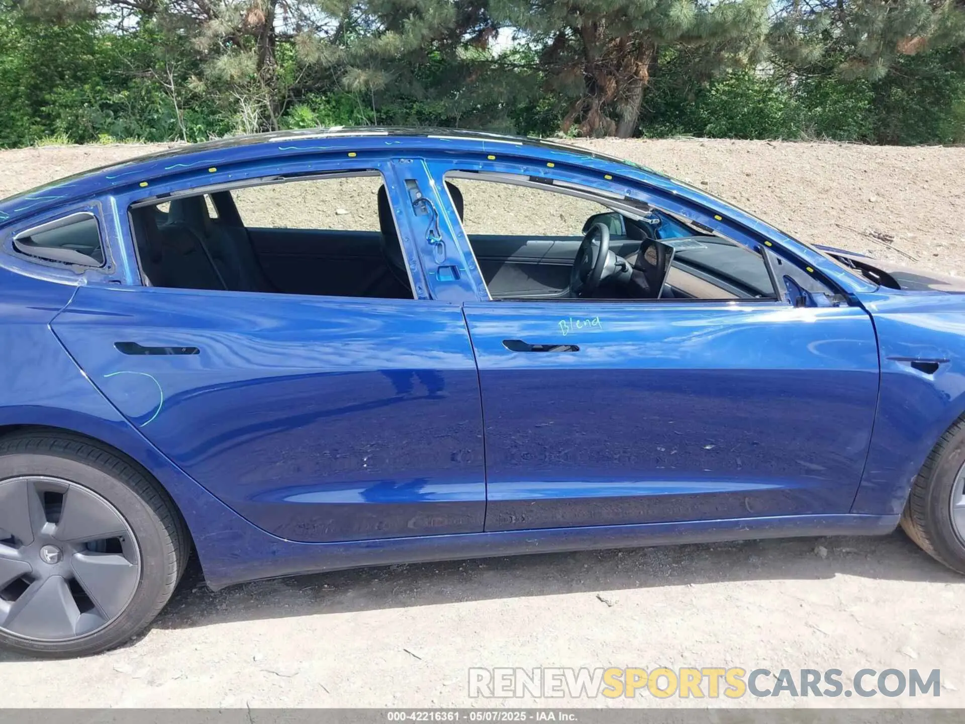 13 Photograph of a damaged car 5YJ3E1EB4MF858187 TESLA MODEL 3 2021