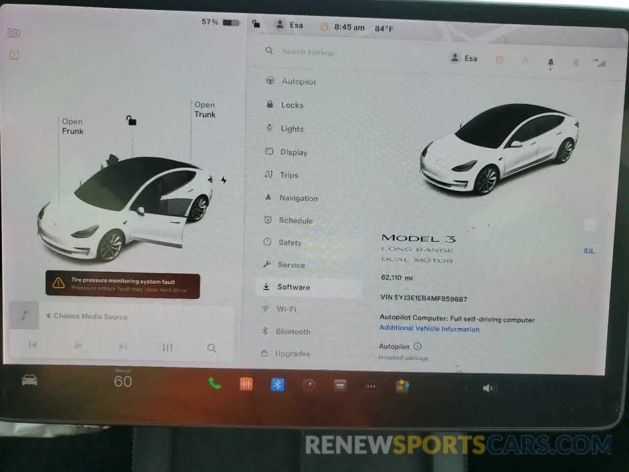 9 Photograph of a damaged car 5YJ3E1EB4MF859887 TESLA MODEL 3 2021
