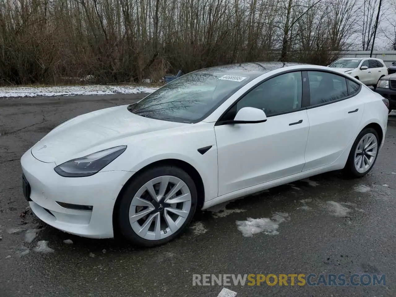 1 Photograph of a damaged car 5YJ3E1EB4MF872882 TESLA MODEL 3 2021