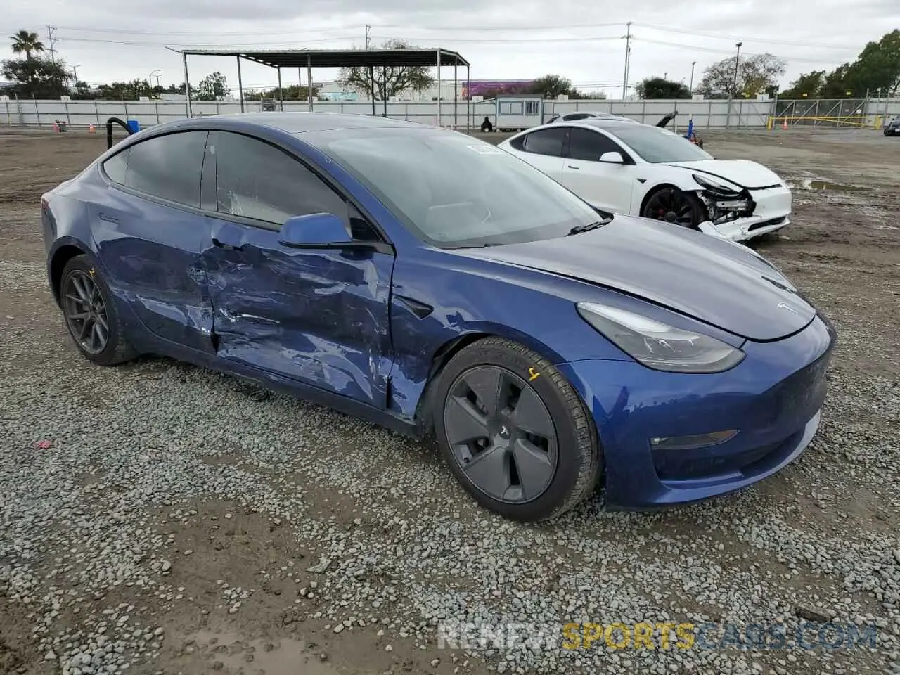4 Photograph of a damaged car 5YJ3E1EB4MF876849 TESLA MODEL 3 2021