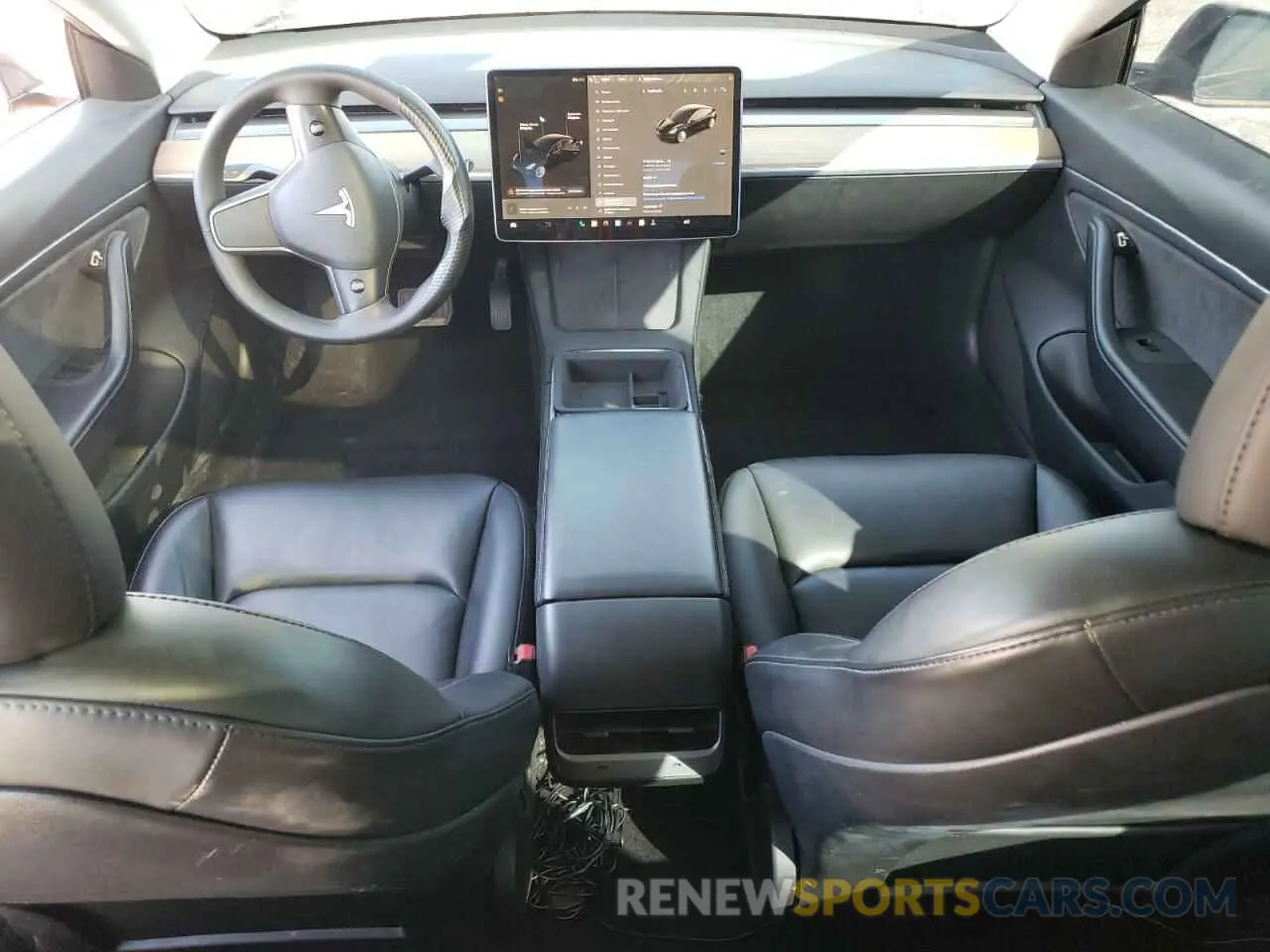 8 Photograph of a damaged car 5YJ3E1EB4MF879556 TESLA MODEL 3 2021