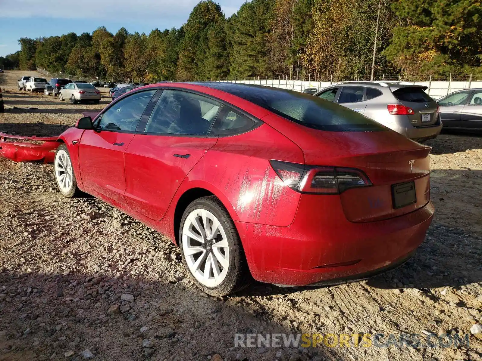 3 Photograph of a damaged car 5YJ3E1EB4MF902401 TESLA MODEL 3 2021