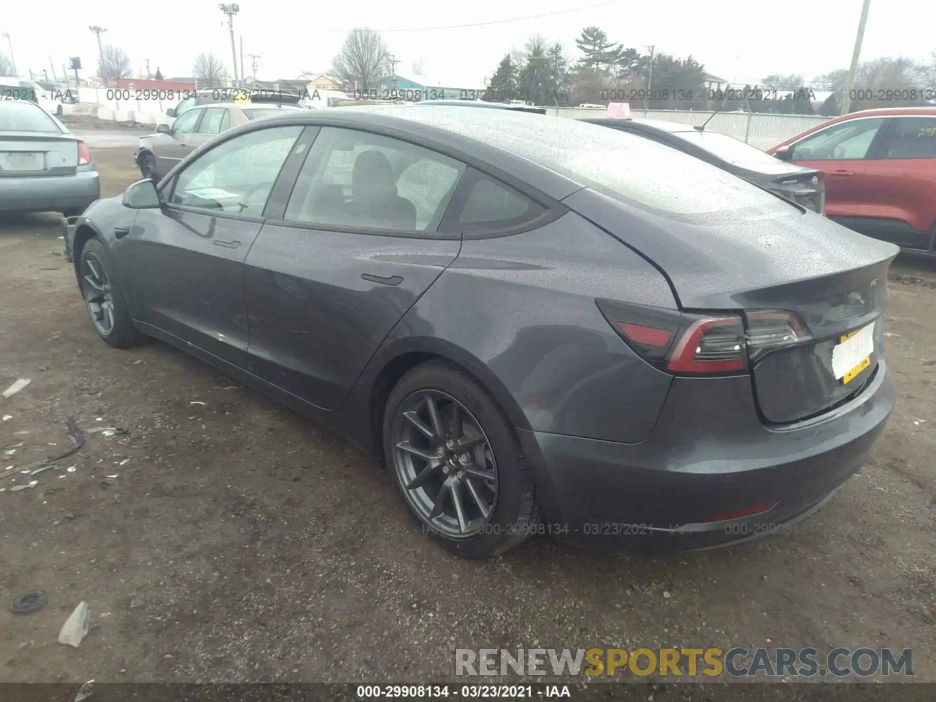 3 Photograph of a damaged car 5YJ3E1EB4MF902480 TESLA MODEL 3 2021