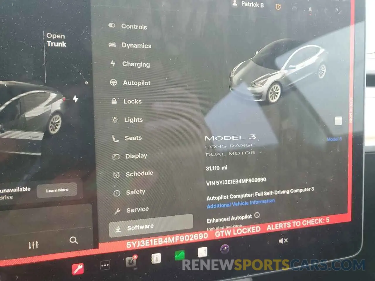 9 Photograph of a damaged car 5YJ3E1EB4MF902690 TESLA MODEL 3 2021
