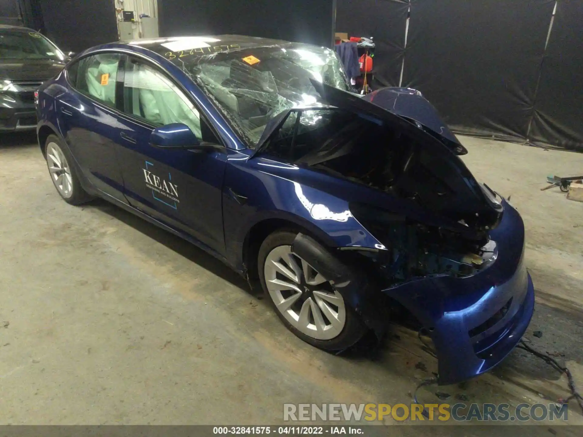 1 Photograph of a damaged car 5YJ3E1EB4MF903046 TESLA MODEL 3 2021