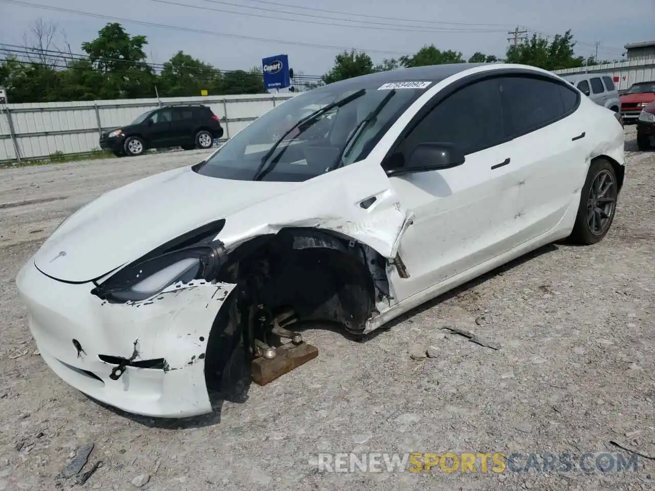 9 Photograph of a damaged car 5YJ3E1EB4MF925791 TESLA MODEL 3 2021